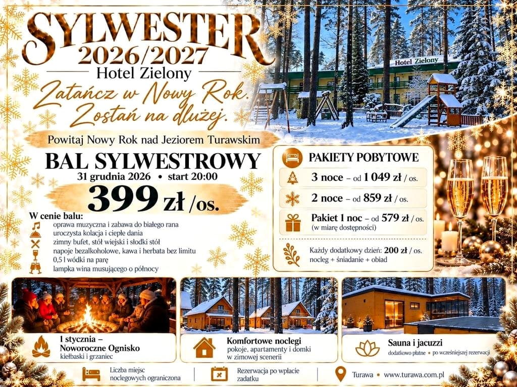 SYLWESTER 2026/2027 W HOTELU ZIELONY