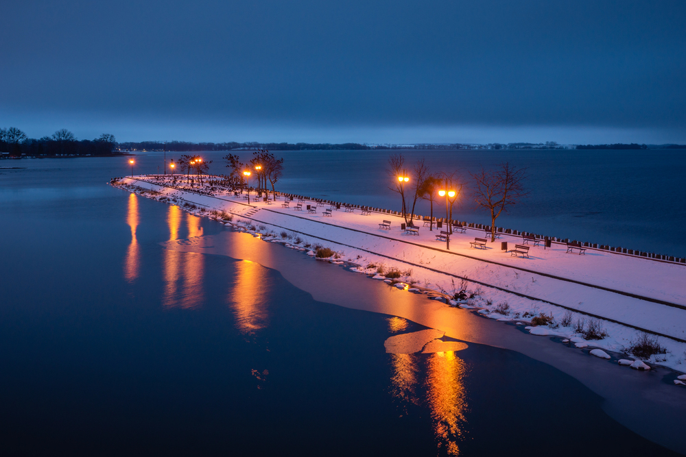 mazury zimą